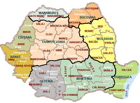 Rumaenien Karte